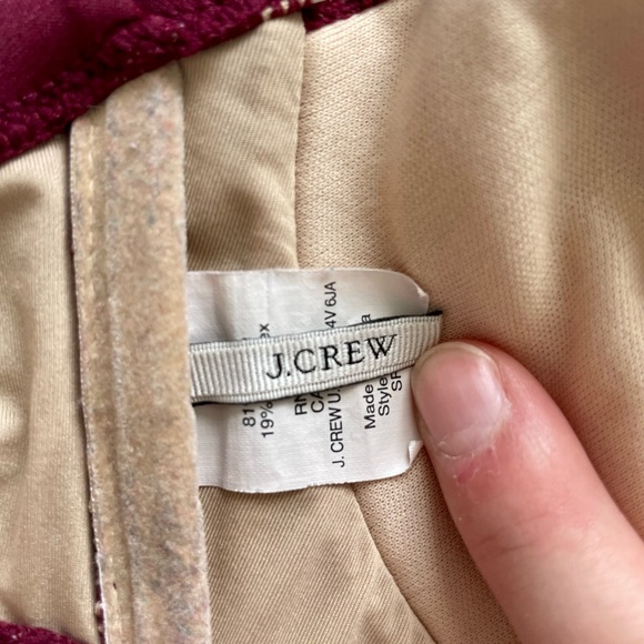 FINAL SALE $9 // J. CREW Burgundy Bikini Top No Underwire Push-Up - Picture 3 of 14